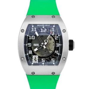 Herenhorloge Designerhorloges Hoge kwaliteit polshorloge Modehorloge Automatisch groen rubber 38 mm RM005 horloge