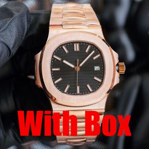 Luxe Montre Designer Mens horloges van hoge kwaliteit automatische machinebewegings horloges met doos roestvrijstalen lichtgevende waterdichte saffier polshorloge