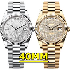 Herenhorloge Designer horloges Hoogwaardig 40 mm luxe horloge Automatisch mechanisch uurwerk Horloge Lichtgevend 904L roestvrij staal Waterdichte horloges met doos