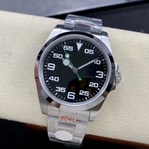Heren Watch Designer Horloges Hoge kwaliteit 40 mm Automatische mechanische horloges Beweging 904L All-roestvrij staal Air King Watch Folding Buckle Sapphire Montre de Luxe