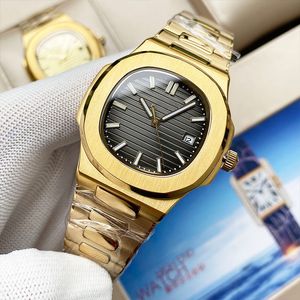 Heren Watch Designer Horloges Hoogwaardige luxe horloge voor man Roestvrij staal- en siliconenriem Sapphire Glass Luminous Movement Watch Automatisch mechanisch horloge
