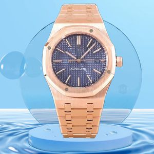 Reloj para hombre Relojes de diseño Maquinaria Reloj de movimiento para hombres y mujeres Relojes impermeables Reloj de pulsera impermeable de cristal de zafiro dorado de 41 mm Montre luminoso