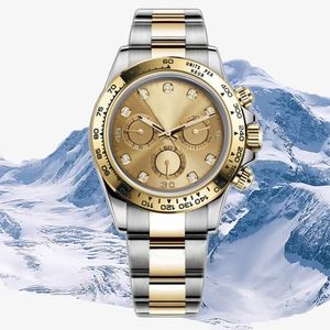 montres pour hommes montres de créateurs Designer mécanique Montre de luxe 40mm Fonction résistante à l'eau Boucle déployante Or Argenté Cadran Date automatique Montres-bracelets dhgates