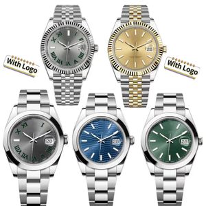 Heren Kijk vrouwen datejust designer horloges 31 mm 36 mm 41 mm maat automatische beweging Volledige roestvrijstalen riem waterdichte saffierglas AAA Watch Classic Montre