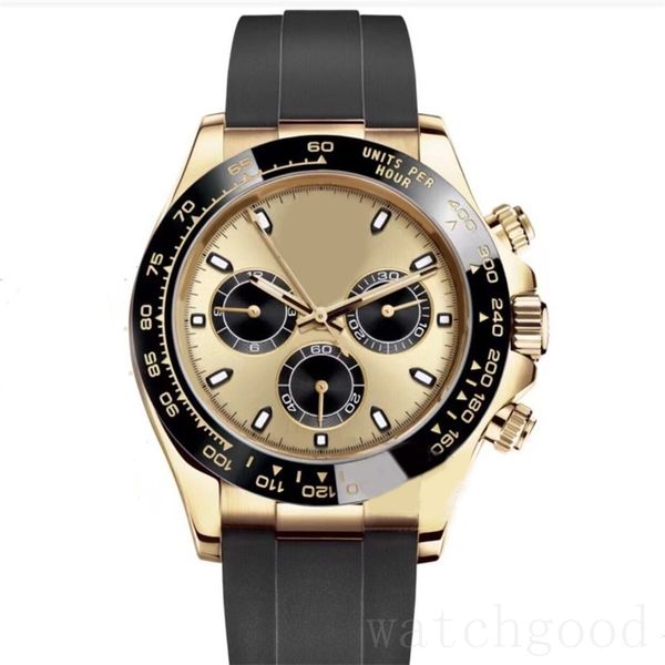 Reloj para hombre Diseñador Mujer Orologio.Fashion Paul Newman Movimiento Reloj de pulsera Multi Dial Chapado en oro Correa de cuero Reloj perfecto Fábrica limpia dh04 C23