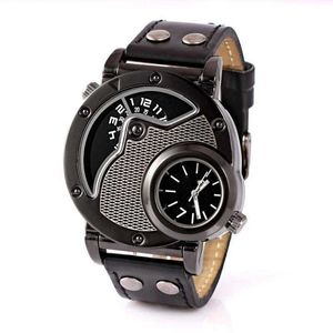 Montre pour homme/montre à la mode de luxe à la mode/montre de mode de sport à double emplacement montres personnalisées chronomètres mécaniques horloge bracelets en acier inoxydable