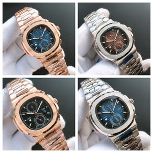 Montre homme pour homme montre mouvement diamant montres or rose 40 mm bracelet en acier inoxydable Orologio montres montre de luxe de haute qualité Stockage d'énergie