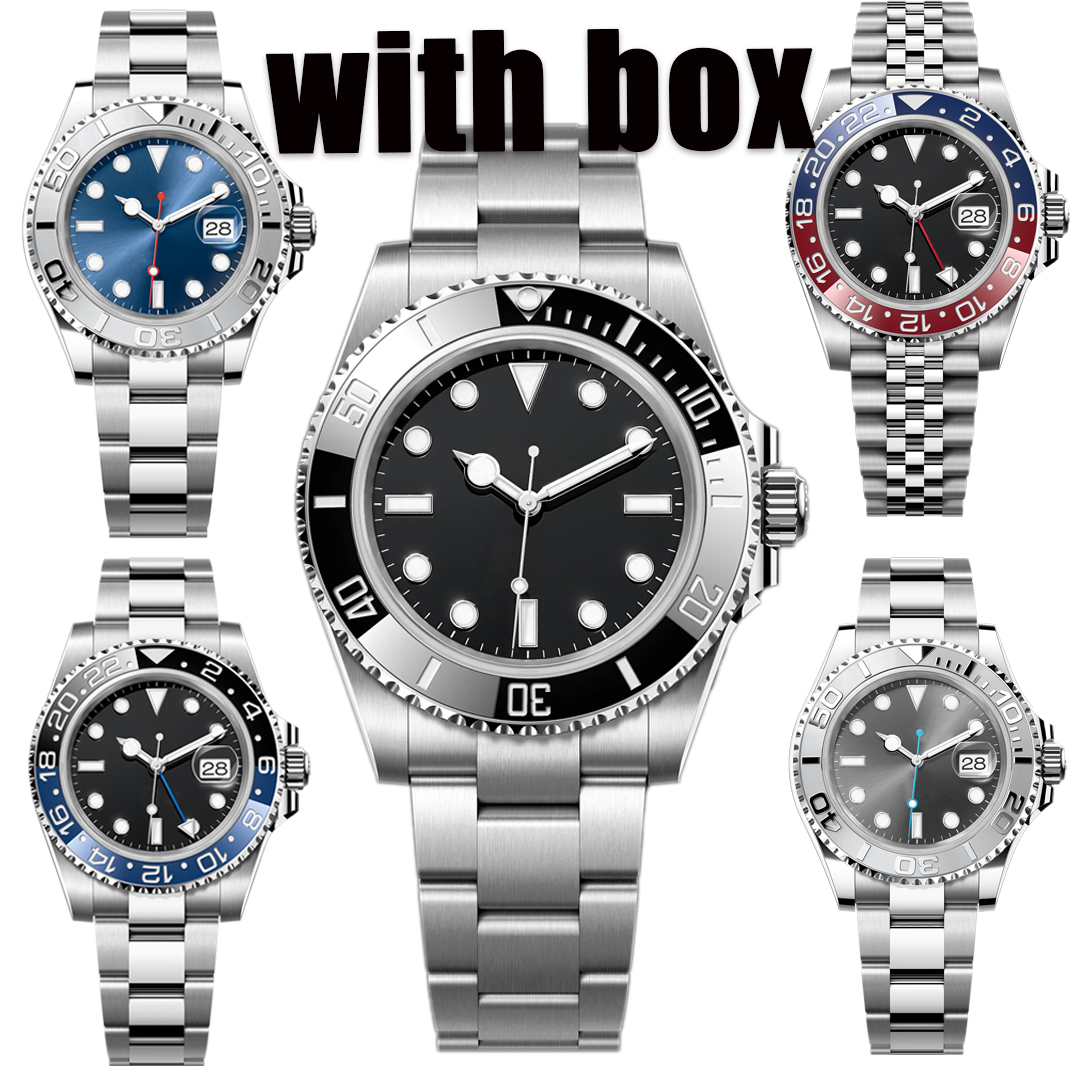 Relógio masculino para homens luxo womenwatch 40mm relógios masculino movimento relógios inoxidável pulseira cerâmica moldura relógios de alta qualidade designer relógios halloween