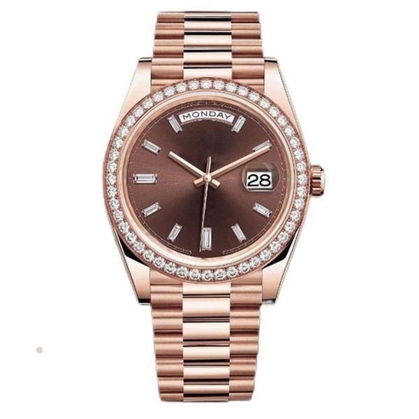 Montre pour hommes pour femmes montres de créateurs en or rose diamant de haute qualité automatique mécanique en gros montres mouvement mode étanche saphir Montre jason007