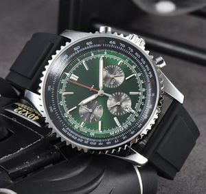 Mannen Nieuwe Heren BR Brietling Horloges diameter Alle Wijzerplaat Werk Quartz Horloge NAVITIMER 1884 Top Luxe Merk Chronograaf Klok Stalen Riem Heren Mode Horloges