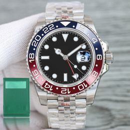 Reloj para hombre con bloqueo deslizante, bisel de cerámica de lujo, relojes submarinos mecánicos de zafiro, correa de acero inoxidable 2813, espejo de zafiro de 50m