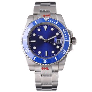 Reloj para hombre Glide Relojes de lujo Bisel de cerámica Cristal de zafiro Submarino mecánico Banda de acero 904L Relojes de pulsera de buceo Relojes luminosos Montre Regalo de Navidad u1