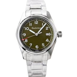 Heren Watch Green 2824 Automatische beweging Sapphire Glass Stalen band Polshorloges 5 -sterren wijzerplaat horloges 40 mm