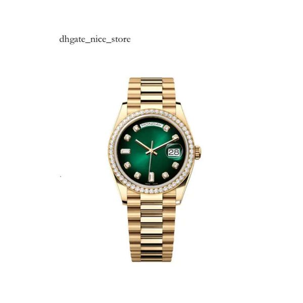 Reloj para hombre Reloj de diseño de alta calidad Daydate 36 mm Relojes mecánicos automáticos Reloj de diamantes Reloj Rol para hombre de lujo Wa 655