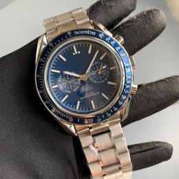 HENS Watch Luxury Designer Smartwatch 44mm Noir DIAL AUTALE MÉCANIQUE Céramique Classic Inoxydless Steelproofroproof OM01