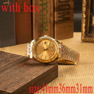 Montre à hommes montre de luxe tout en acier inoxydable imperméable montre sapphire watch marque taille taille 31 mm 36 mm 41 mm de montres décontractées de montres de haute qualité
