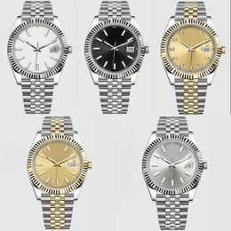 Reloj para hombre Reloj mecánico de diseño de diamantes Datejust 36-41 mm automático de acero inoxidable completo Montre de luxe parejas 116234 reloj de moda traje wimbledon SB035 B4
