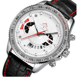 Heren Watch Mechanische beweging Lederen band Mode Horloges Waterdicht design polshorloge Montre de Luxe Sports Watch