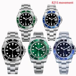 Reloj para hombre Reloj de alta calidad para hombre 8215 Relojes con movimiento automático Moda de cerámica Estilo clásico Relojes de pulsera de zafiro luminosos de acero inoxidable