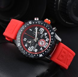 Heren Bekijk nieuwe luxe kwarts Endurance Pro Avenger Chronograph Watches Meerdere kleuren rubber mannen horloges glazen polshorloge