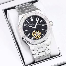 Montre pour hommes orologi 26730bc montres de créateur cadran Audemar de haute qualité 42MM montres à mouvement automatique en acier inoxydable montres-bracelets tourbillon de luxe étanches