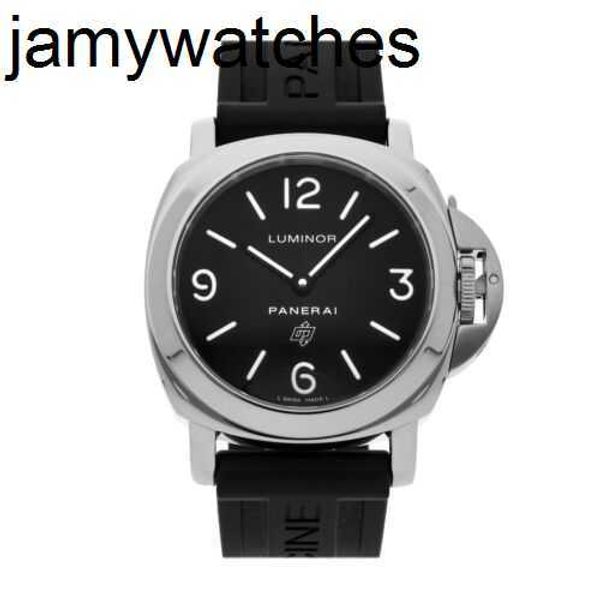 Reloj para hombre Panerass Base Diseñador Viento manual 44 mm Correa de acero Pam Relojes de pulsera impermeables de lujo de acero inoxidable de alta calidad
