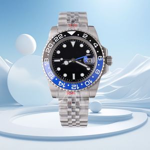 herenhorloge Pepsi hoge kwaliteit waterdichte horloges man horloges 40 mm polshorloge oesterband jubileum keramische bezel zwarte wijzerplaat met doos mechanisch uurwerk horloges