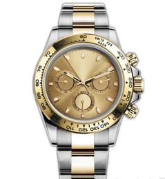 Reloj para hombre Datona Movimiento mecánico automático Reloj de pulsera Diseñadores Relojes para hombres Correa de acero inoxidable Relojes de pulsera dorados Montre de luxe