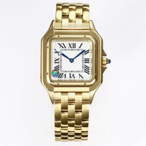Mens Watch Quartz Movement horloges Ladies Polshatches 100% Tweede graad waterdichte wijzerplaat goud/zilveren roestvrij staal 27 mm Montre de Luxe Elegant polshorloge