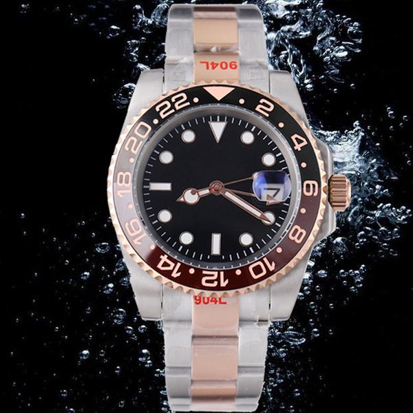 Reloj para hombre Reloj de alta calidad 41 mm Lente de cristal de zafiro Boutique Correa de acero Relojes de diseño para hombres Venta al por mayor Hebilla plegable Agua