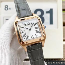 Relógio masculino quadrado relógio mecânico automático designer relógios tamanho 39mm cinto pulseira de aço inoxidável vidro safira à prova dwaterproof água or237g