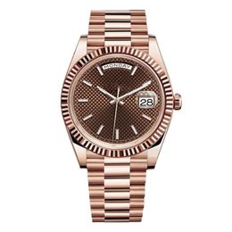 Reloj para hombre Relojes mecánicos automáticos elegantes y frescos Diseñador de alta calidad Movimiento Montre Día Relojes de pulsera Elegantes damas 904L Fecha de acero inoxidable 41 mm