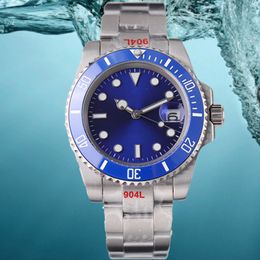 Heren Watch Submarine Watch voor mannen Automatische machines 8215 Beweging 904 Roestvrij staal Lumineuze Saffier Waterdichte mannelijke polshorloges Montre met doos zwart