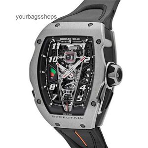 Reloj para hombre Reloj de pulsera suizo RM Reloj de pulsera Rm40-01 Mclaren Speedtail Bobinado automático Tourbillon Rm40-01 DBKL