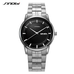 Reloj para hombre relojes de lujo de alta calidad Semana de negocios calendario banda de acero resistente al agua reloj de 37 mm