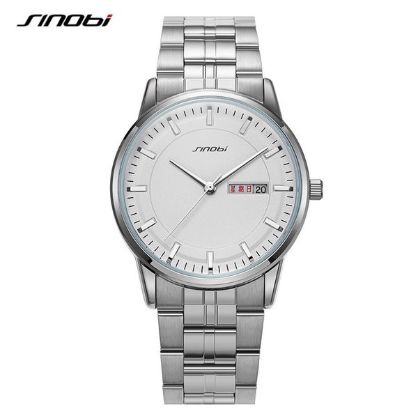 Montre pour hommes montres de luxe de haute qualité calendrier de la semaine d'affaires montre à bracelet en acier