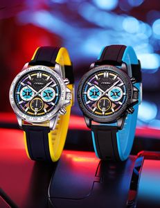 Herenhorloge horloges van hoge kwaliteit luxe sport waterdicht quartz-batterij 42 mm horloge