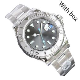 Relojes Reloj de alta calidad para hombres Maquinaria automática Reloj de pulsera Rolej de 41 mm Super cuero Cuero 904L Acero inoxidable Zafiro con caja Montre AAA Reloj para hombre