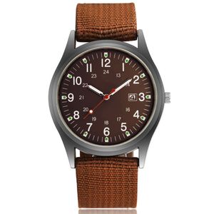 Herenhorloge Waterdichte Nylon Polsband 40mm Klassieke Casual Mode Zakelijke Stijl High-End Sfeer voor Vriend Gift