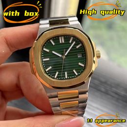 reloj para hombres relojes de diseño para mujeres relojes de alta calidad para hombres reloj de lujo de movimiento Moissanite Boutique Steel Movimiento de acero Reloj Diamond Ppnautilus 40 mm