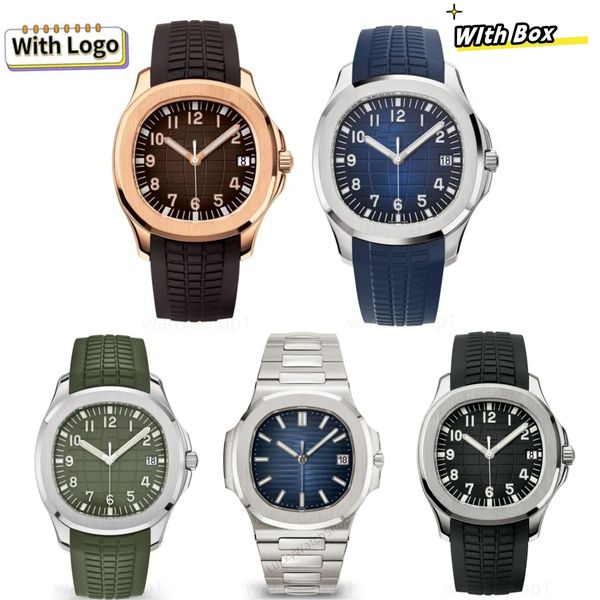 Reloj para hombre Relojes de diseño para hombres Relojes de alta calidad de lujo de acero inoxidable Movimiento mecánico automático Zafiro Luminoso Relojes impermeables de 40 mm con caja