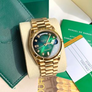 Reloj para hombre Relojes de diseño para mujer Movimiento automático Montre 36 41 mm 904L Hebilla deslizante de acero inoxidable Zafiro Luminoso Pareja impermeable Tienda de fábrica Good Go