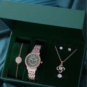 Mensificación de hombres Hot Hot High-High-De-Ground y de moda Diamond Inlaid Women's Watch Box Ret Juego de regalo para Garidad de reloj de cuarzo para Women's Watch Fabricator 977