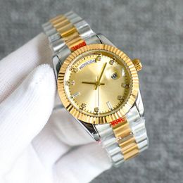 Relojes para hombre, movimiento mecánico automático de 36mm, relojes de acero inoxidable con aguja, reloj de pulsera resistente al agua para mujer, regalo