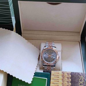 Herenhorloges 41MM 126331 Rose Gold Roman Wimbledon Automatic Mechanical Movement Stainless Steel Luminous Classic Watches Sap212T