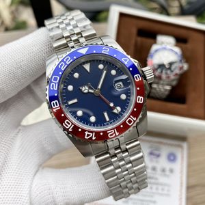 Herenhorloges Automatisch Mechanisch 41 mm Horloge 904L Roestvrij staal Blauw Zwart Keramiek Saffierglas Super lichtgevend Horloges montre de luxe geschenken