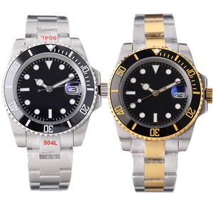montres pour hommes montres mécaniques automatiques en céramique 41mm entièrement en acier inoxydable fermoir coulissant montres-bracelets de natation saphir montre lumineuse montre montres de luxe
