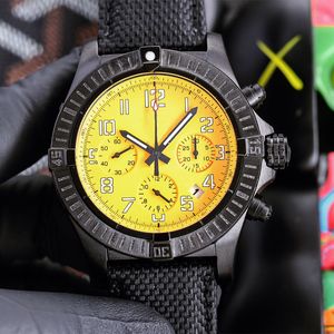Herenhorloges Vrijetijdshorloge Quartz-uurwerk Horloge 43 mm Canvasband Saffier Waterdicht ontwerp voor heren Meerdere kleuren