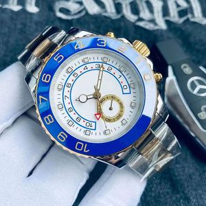 Relojes para hombre Función de cuenta regresiva Yacht Masters 2 Reloj náutico 904L Banda de acero inoxidable Reloj luminoso Deportes Mecánico automático 50 ATM a prueba de agua DHGATE