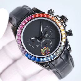 Orologi da uomo orologi di diamanti di design orologi di lusso con movimento automatico di alta qualità cronometro cronometro orologi con estremità impermeabili in vetro zaffiro meccanico automatico
